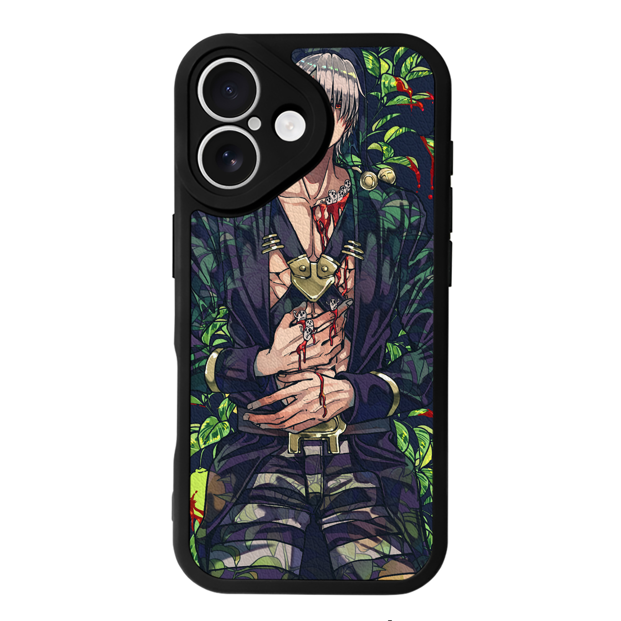 （画像用） ジョジョの奇妙な冒険 JoJo's Bizarre Adventure 【iPhone 16シリーズ対応】シリコンスマホケース（レザー調） 材質：シリコン